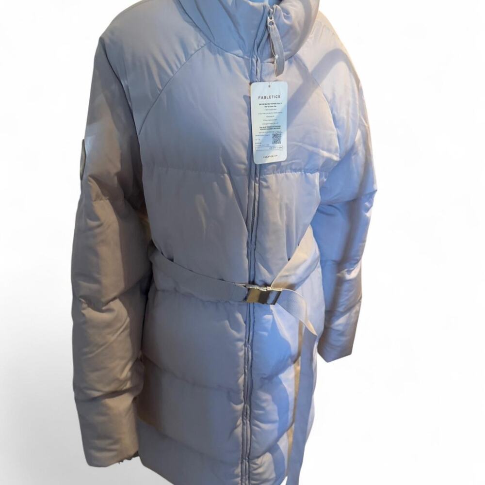 Fabletics Storm Puffer Coat II - Long Belted Puffer Size 3X - NWT